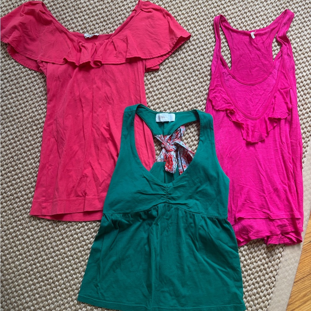 Set of 3 Anthropologie Women’s XS Summer Tops